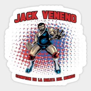 Jack Veneno Campeon De La Bolita Del Mundo Sticker